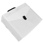 JAM Paper File Carry Case, 10 x 12 x 4, Clear/Black, 2 Pack (7206 001g)-Dimensions: 10" x 12" x 4"