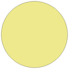 Flash Furniture Mobile 42" Round Thermal Laminate Activity Table - Yellow-Scratch and Stain Resistant Surface