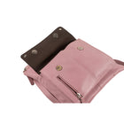 Champs Leather Ultimate Organizer Crossbody Bag with RFID - Pink-Top zipper entry keeps all your belongings safe and secure.