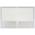 JAM Paper Glossy Two Pocket Presentation Folders, Silver, 100 Pack (385GSIB)-Size: 9-1/4" x 11-1/2"