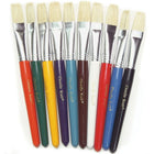 Chenille Kraft Flat Stubby Brush, 30 Pack (CK-5184)-Paint brushes for use by kids in art classes