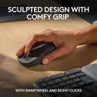 Logitech MK670 Wave Keys Keyboard and Mouse Combo - Graphite-Scroll smarter: Scroll through documents line by line, or fly effortlessly through long web pages with SmartWheel