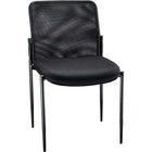 Staples - Chaise d'invité Roaken en mailles, sans accoudoirs, noir-Tissu : mailles