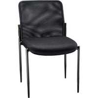 Staples - Chaise d'invité Roaken en mailles, sans accoudoirs, noir-Tissu : mailles
