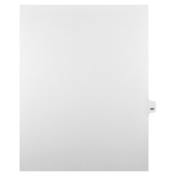 Mark Maker Legal Tabs - Letter Size - White - 1/25th cut - 25 tabs per package - 5 packages Pack - Number 191-White Single Tabs