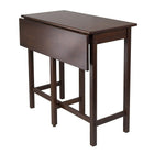 Winsome – Table haute à rallonge repliable de la collection Lynnwood, noyer antique-Dimensions : 35,43 haut. x 39,39 larg. x 30 prof. (po)