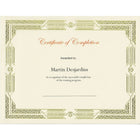 St. James Premium Weight Certificates, Jazz Design, Gold Foil, Ivory, 15 Pack-Free downloadable templates from www.first-base.com