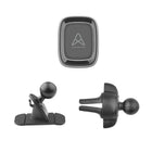 AXS PROMount 2-In-1 Magnetic Car Mount-Easy installation - comes with two installation attachments as well as two metal plate options for your phone or your phone's case.