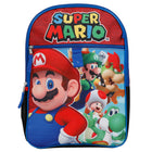 Bioworld 5-Piece Backpack Set - 16" H x 12" W - Nintendo Super Mario Bros Mushroom-Material: Made from a woven polyester fabric