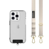 SwitchEasy MagEasy Strap Card with Detachable Neckstrap and Phone Lanyard - 20mm Strap - Starlight-No need to compromise between form and function