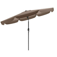 CorLiving Tilting Patio Umbrella, Sandy Brown-3m tilting umbrella made from durable 180g polyester