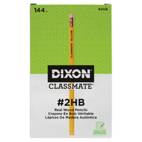 Dixon Classmate Wood-Cased Pencils - Soft - #2 - Yellow - 144 Pack-#2 soft