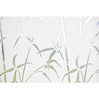Brewster Bamboo Static Cling Window Privacy Film-Block unwanted views and viewers