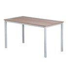 Heartwood AR-10-5628 Alnair Series Bench Desk, Cherry Mocha-Commercial-grade TFM laminate in Cherry Mocha finish, with steel frame in White powder-coated paint finish