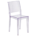 Flash Furniture Phantom Series Transparent Stacking Side Chair-Stacks up to 8 Chairs