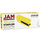 JAM Paper Modern Desk Stapler, Yellow-Capacity: 2000 staples