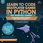 Simply Coding Coding for Kids Learn to Code Multiplayer Games in Python Course Age 12 Plus [Digital Download]-Course benefits include: live mentor support, interactive learning content, step by step activities, video reviews and lessons, real coding projects, and free lifetime updates