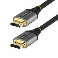 StarTech High Speed 8K HDMI 2.1 Cable - 12ft - Black/Grey-Connectors: 1 x 19-pin HDMI 2.1 (Connector A), 1 x 19-pin HDMI 2.1 (Connector B)