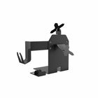 CTA Digital Dual VESA Compatible Plate POS Station with Printer Stand, Magnetic Scanner Holder, and Card Reader Holder - Black-Width adjustable magnetic card holder to fit different size card reader holders