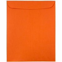 JAM Paper Open End Catalog Coloured Envelopes - 9" x 12" - Orange Recycled - 50 Pack -Colour: Orange