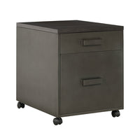 Sunjoy Portland File Cabinet - 22" W x 18.1" D x 22.4" H - Antiqued Finish-Vintage industrial design elements