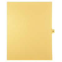 Markmaker - 25 tabs/PQT,5 PQT/Boite, Intercalaires imprimes Legal, Chamois, 1/15th coupe| format lettre, sans trous, Numero 128-Intercalaires imprimes Legal