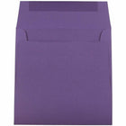 JAM Paper 6 x 6 Square Envelopes, Dark Purple, 1000 Pack (563912522B)-Size: 6" x 6"