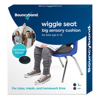 Bouncyband Big Wiggle Seat Sensory Cushion, Dark Grey-Quietly enables movement, allowing students to be productive while working