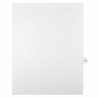 Mark Maker Legal Exhibit Index Tab White Single Tabs, 1/15th Cut, Letter Size, No Holes, Number 70, 25 Pack-White Single Tabs, 1/15th Cut
