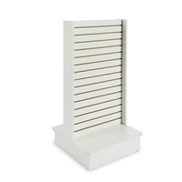 Can-Bramar Econoline Double Side Slatwall Merchandiser, 25-1/2"x24"x54", White-Double-Side Slatwall Display