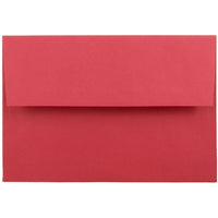 JAM Paper A8 Invitation Envelopes, 5.5 x 8.125, Brite Hue Red Recycled, 100 Pack (27799g)-Christmas red