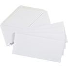 Staples #10 Envelopes with Gummed Flaps - 4-1/8" x 9-1/2" - White - 500 Pack-Open-end envelope with gummed flap that is moisture-activated for a secure seal
