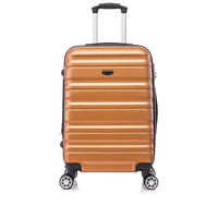 TOSCANO MAGNIFICA 21" Hardside Carry On Luggage - Bronze Gold-Designed in Italy
