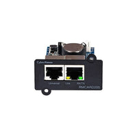 CyberPower RMCARD205 UPS & ATS PDU Remote Management Card, SNMP/HTTP/NMS/Enviro Port, 10/100BaseTX, Serial, (RMCARD205)-Ports: 1 x RJ-45 Female 10/100Base-TX, 1 x RJ-45 Serial