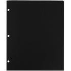 JAM Paper Plastic Heavy Duty 3 Hole Punched Two Pocket School Folder, Black, 12 Pack (383HHPbug)-5