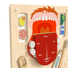 Flash Furniture Bright Beginnings Commercial Grade STEAM Wall Activity Board w/ Natural Finish,Multicolor Accents,Dental Hygiene-Features Visual and Tactile Sensory Output