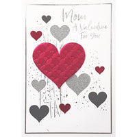 Rosedale Gold Greeting Cards/Envelopes - Happy Valentine's Day Mom - 5-1/2" x 8" - 6 Pack-Printed on premium uncoated card stock