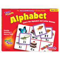 TREND enterprises Alphabet Match Me Game-Set of game boards and matching cards for classroom, care facility, or home use for teaching basic English vocabulary