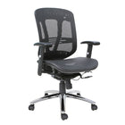 TygerClaw Mid Back Mesh Office Chair (TYFC2324)-Upholstered in soft and durable Black Mesh
