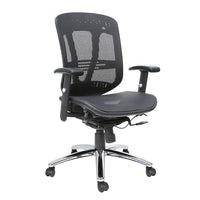 TygerClaw Mid Back Mesh Office Chair (TYFC2324)-Upholstered in soft and durable Black Mesh