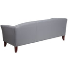 Flash Furniture HERCULES Imperial Series Grey Leather Sofa-Grey LeatherSoft Upholstery