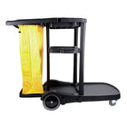 Johnny Vac Standard Janitor Cart JS0006BK - Black-Janitorial Purpose