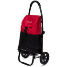 Playmarket Go Two Compact Utility Cart - Cherry/Black Folds Removable / Replaceable Bag-Handlebar with anti slip foam