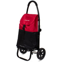 Playmarket Go Two Compact Utility Cart - Cherry/Black Folds Removable / Replaceable Bag-Handlebar with anti slip foam