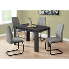 Monarch Specialties 1166 Dining Table - 32"X 48"/Black Reclaimed Wood-Look-Dinning/Kitchen Table
