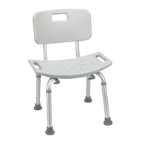 Drive Medical - Siège de baignoire avec dossier, gris-Gris, aluminium
