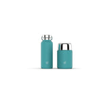 Minimal Stainless Steel Insulated Flask - Aqua - 500ml-Leak proof cap, Easy grab handle