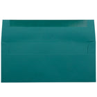 JAM Paper Enveloppes commerciales no 10, 4,125 x 9,5 po, bleu sarcelle foncé, 500/paquet (63924024h)-Bleu sarcelle