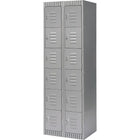 Kleton Ready to Assemble Steel Lockers, 6 Tiers, Bank of: 2 (FL371)-No. of Tiers: 6