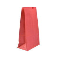 Jam Paper Kraft Lunch Bags - Large - 6" x 11" x 3.5" - Red - 25 Pack-Color: Red Kraft